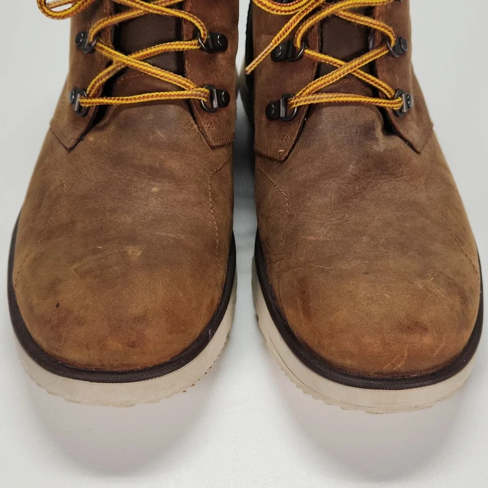Merrell Epiction Boulder Mens 13 Brown Sugar Leather Chukka Boots Lace Up J23679